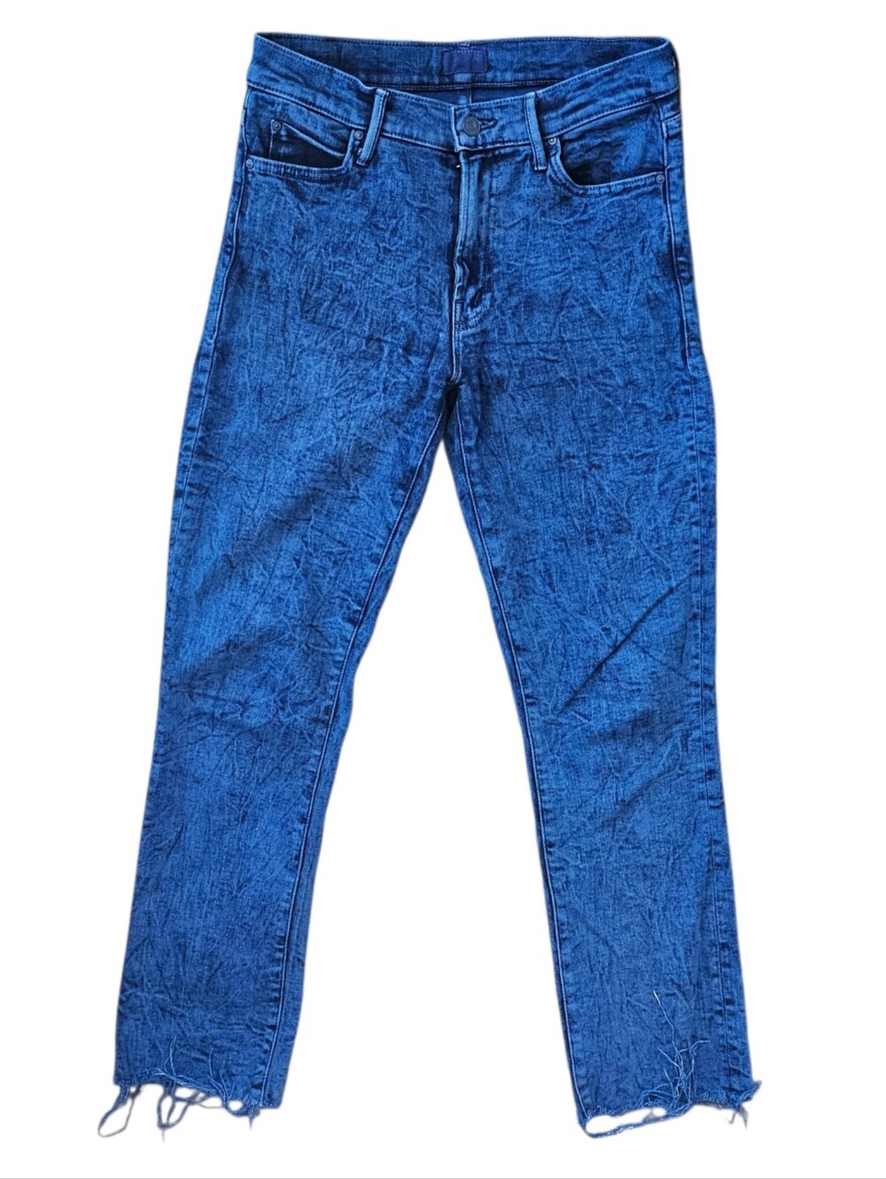 MOTHER The Rascal Ankle Frey Love On The Rocks Blue Denim Jeans Size 27
